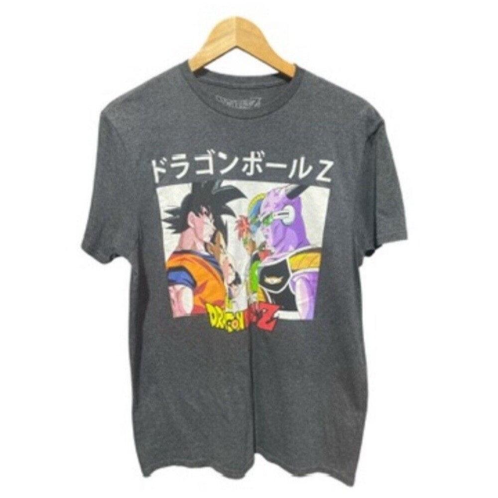 Dragon Ball Z Mens Graphic T Shirt Size Medium Gray Multicolor